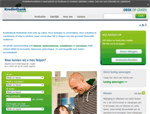 Tablet Screenshot of kredietbanknederland.nl